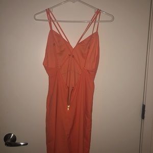 NBD peach dress.